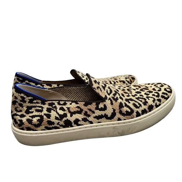 9.5 Rothy's Leapord Print Slip On Sneakers Great Condition! - Picture 8 of 15